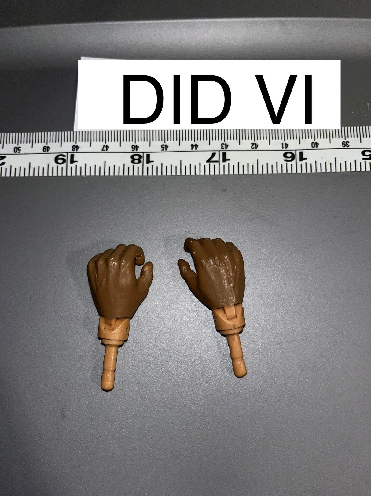 1/6 Scale Modern Era Black African American Hands - DID