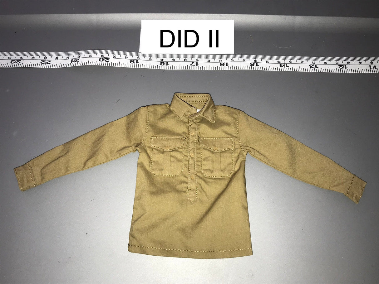 1/6 Scale WWII German Tan Dress Shirt