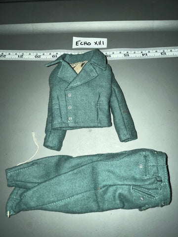 1/6 Scale WWII German Grey Reed Green Tanker Uniform