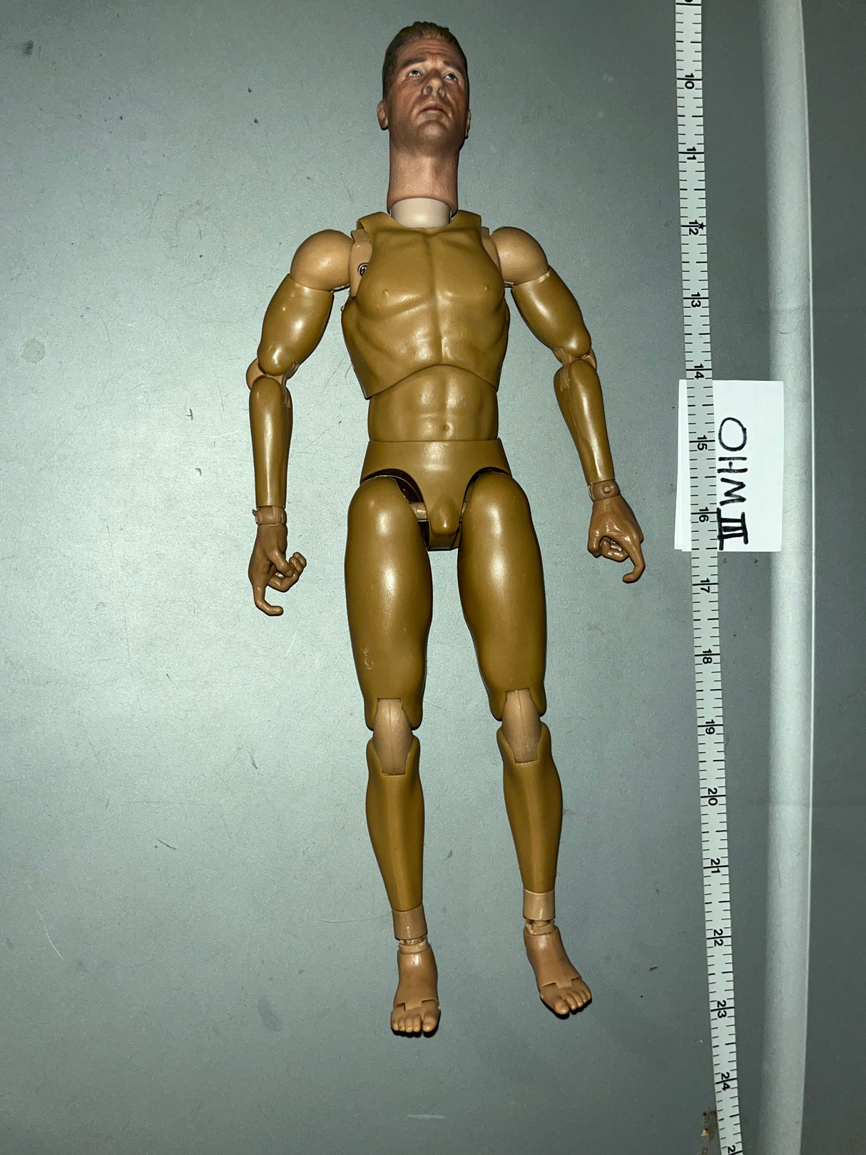 1/6 Scale WWII US War Daddy Brad Pitt Nude Figure - Facepool