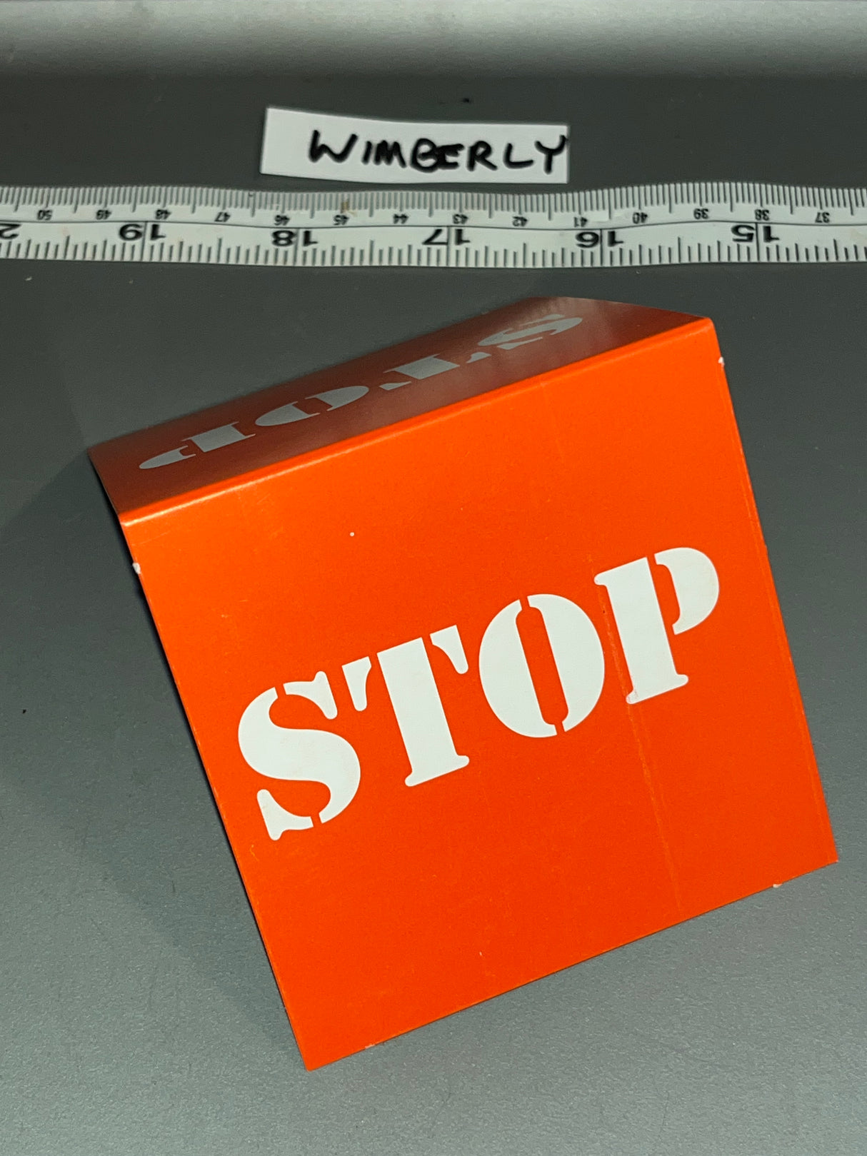 1/6 Scale WWII US Military Police Stop Sign - Diorama Item