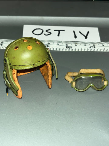 1/6 Scale WWII US Tanker Helmet - A97 Goggles