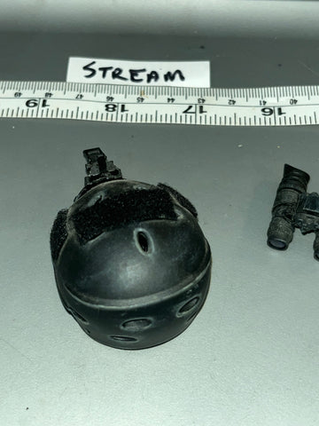 1/6 Scale Modern Era Black Ballistic Helmet