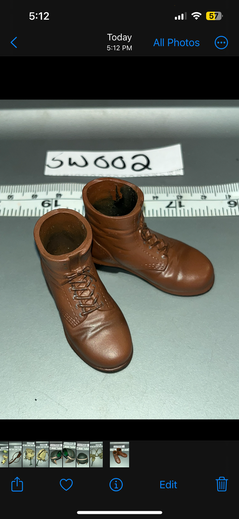 1/6 Scale WWII US Boondocker Boots