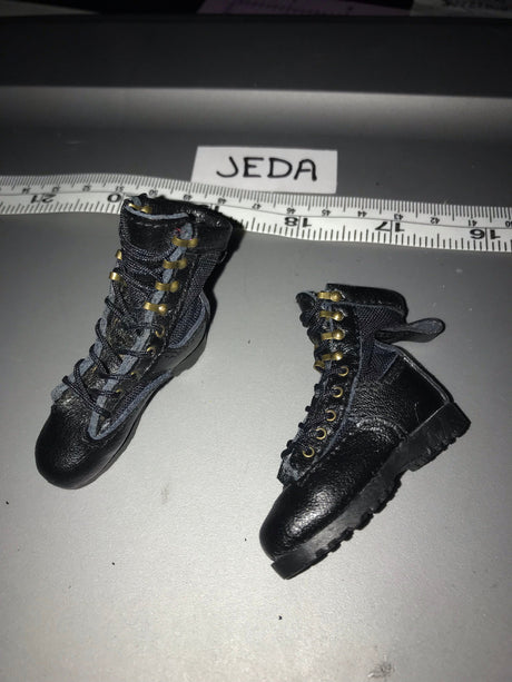 1/6 Modern Era Real Cloth/ Leather Lace Up Boots