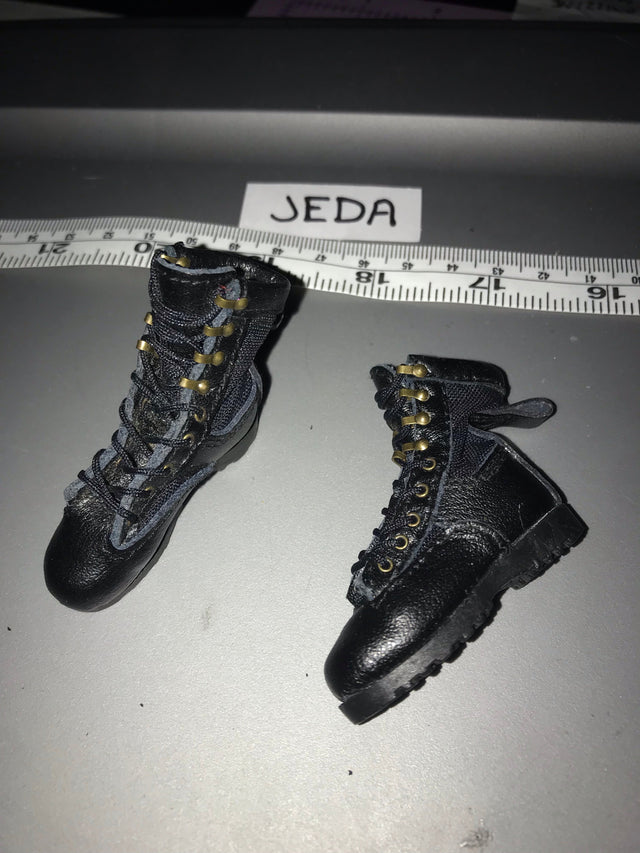 1/6 Modern Era Real Cloth/ Leather Lace Up Boots