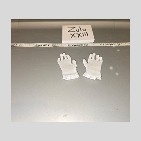 1/6 Scale White Dress Gloves Pair - DID