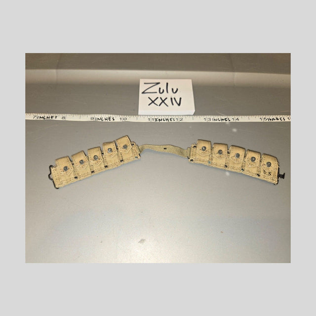 1/6 Scale WWII US M1923 Cartridge Web Belt - DID