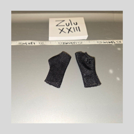 1/6 Scale Modern Era Black Fingerless Gloves Set - Ultimate Soldier