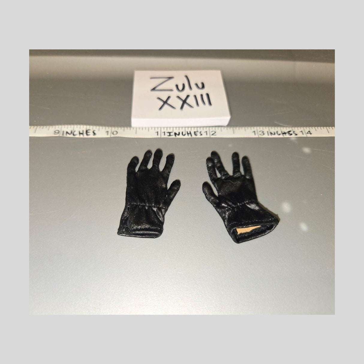 1/6 Scale Modern Era Black Tactical Gloves Set
