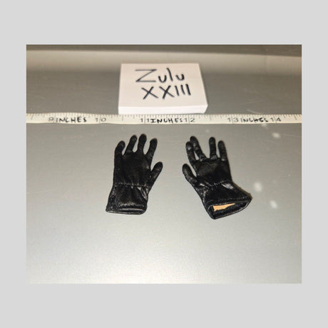 1/6 Scale Modern Era Black Tactical Gloves Set