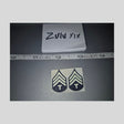 1/6 Scale WWII US Army Technical Sergeant Rank Insignia Patches - Dragon