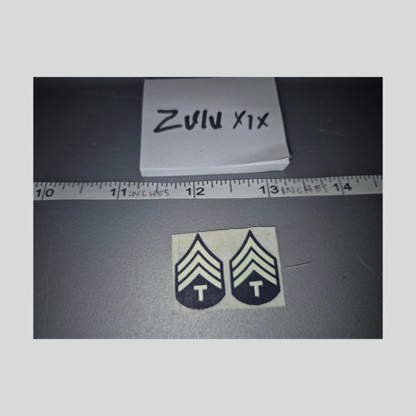 1/6 Scale WWII US Army Technical Sergeant Rank Insignia Patches - Dragon