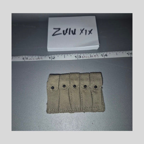 1/6 Scale WWII US Thompson SMG Five Cell Magazine Pouch - Dragon