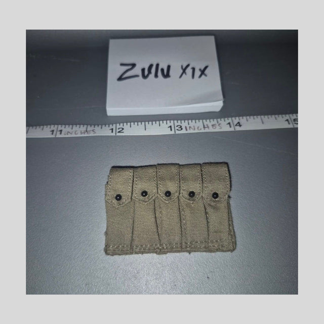 1/6 Scale WWII US Thompson SMG Five Cell Magazine Pouch - Dragon