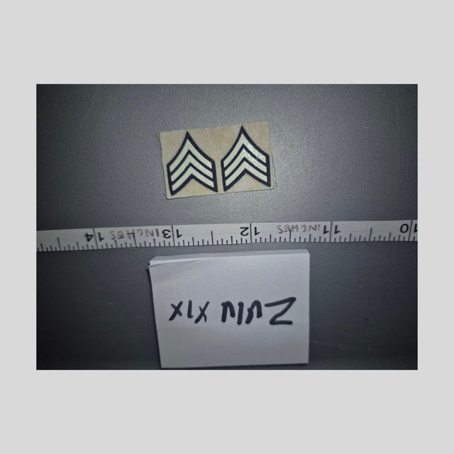1/6 Scale WWII US Army Sergeant Rank Insignia Patches - Dragon