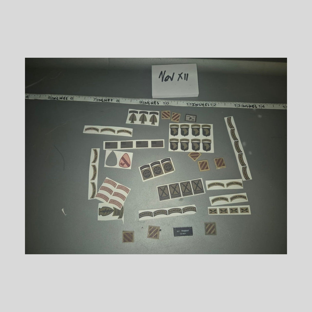 1/6 Scale US Army Patch Lot