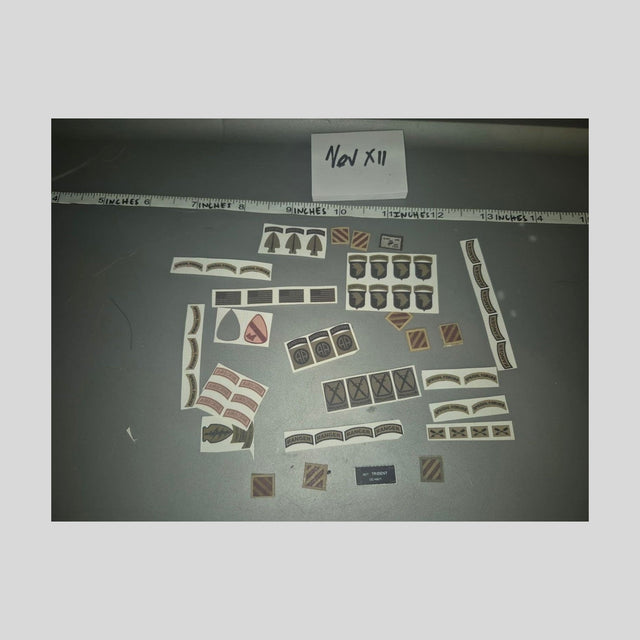 1/6 Scale US Army Patch Lot