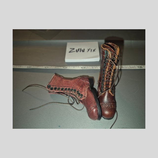 1/6 Scale WWII US Leather Paratrooper Jump Boots - Soldier Story