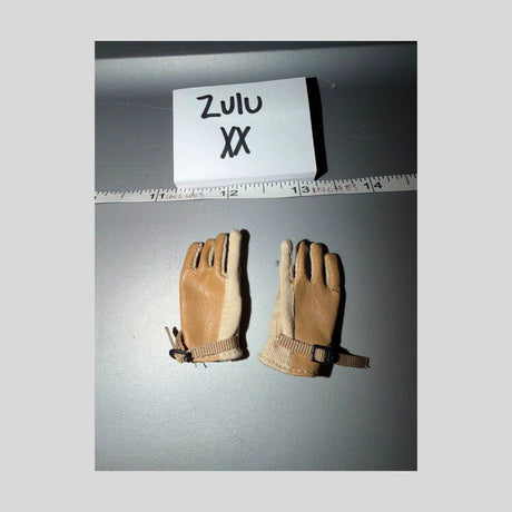 1/6 Scale Modern Era Tan Tactical Gloves Pair