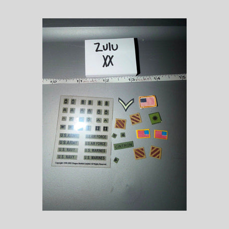 1/6 Scale Modern Era US Military Rank Insignia and Patches Set - Dragon