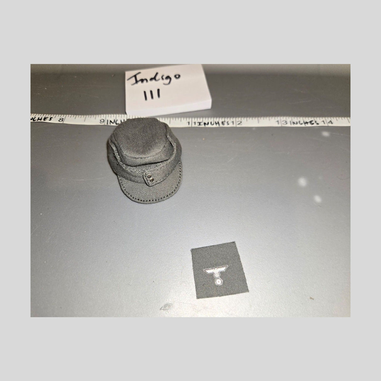 1/6 Scale WWII German Wehrmacht Field Cap with Eagle Insignia Patch