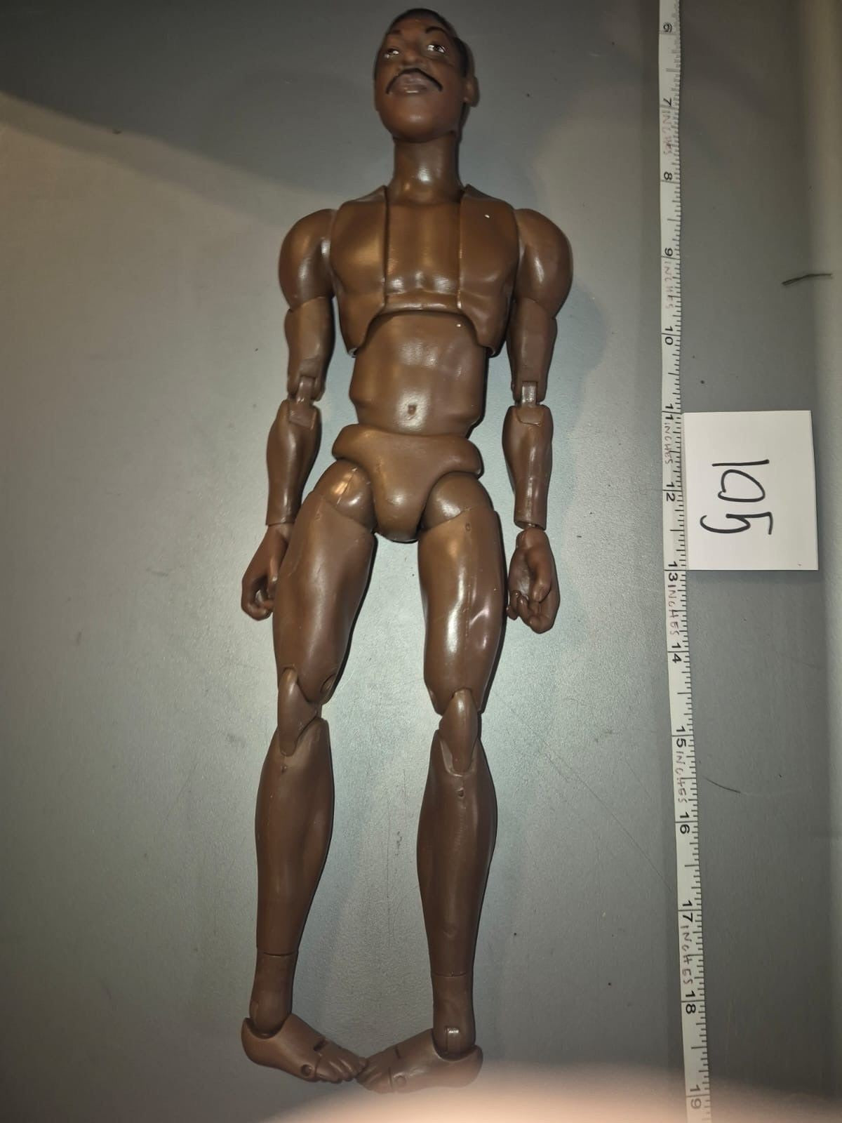 1/6 Scale Nude Male Ghost Buster’s African American Black Action Figure Body - Mattel