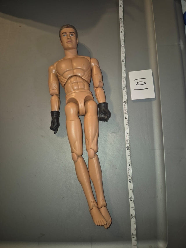 1/6 Scale Nude Male Action Figure Body with Gloves - Powerteam