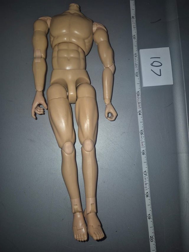 1/6 Scale Nude Male Action Figure Basic Body - Dragon