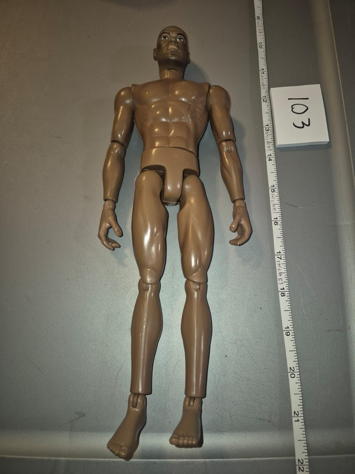 1/6 Scale Nude Male African American Action Figure Basic Body