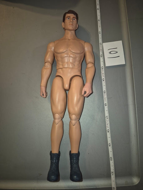 1/6 Scale Nude Male Muscular Action Figure Body with Boots - BBI