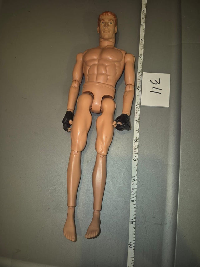 1/6 Scale Nude Male Action Figure Body with Gloved Hands - GI Joe