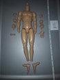 1/6 Scale Nude Male Action Figure Body with Interchangeable Hands