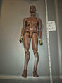 1/6 Scale Modern Nude Male African American Action Figure Body with Gloved Hands