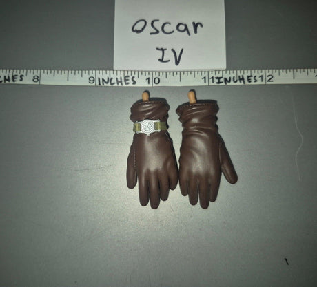 1/6 Scale WWII German Gloves with Watch - Dragon