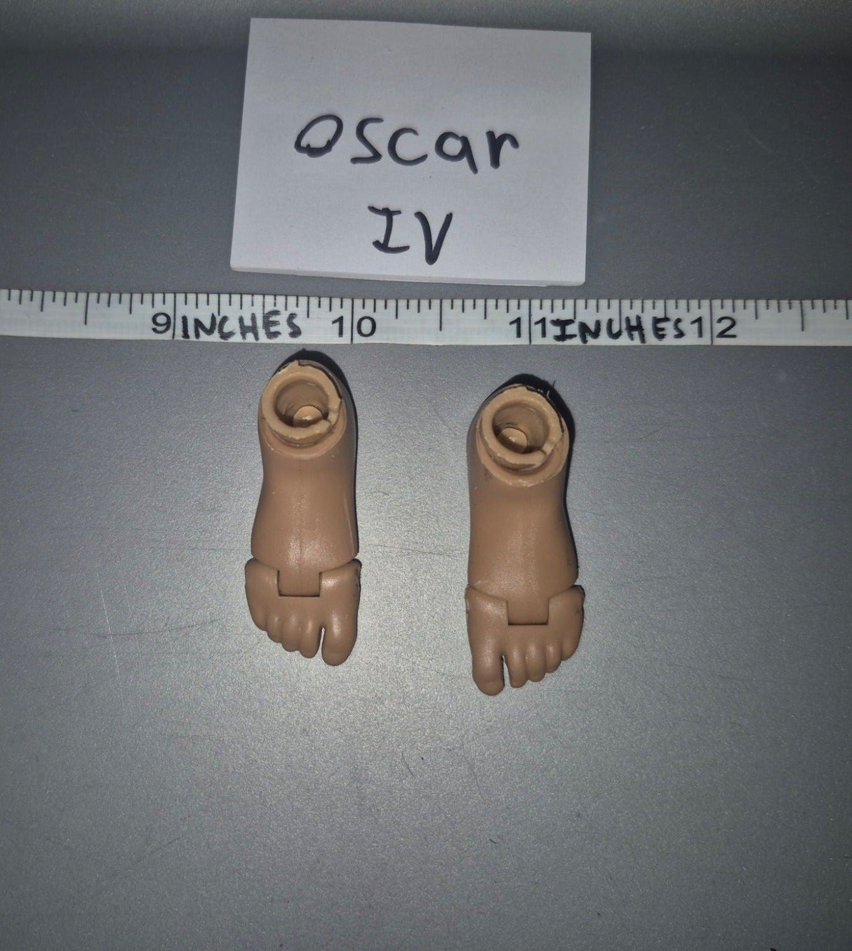 1/6 Scale Nude Figure Bare Feet Body Part Set