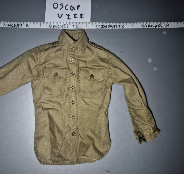1/6 Scale WWII US Army Khaki Uniform Shirt