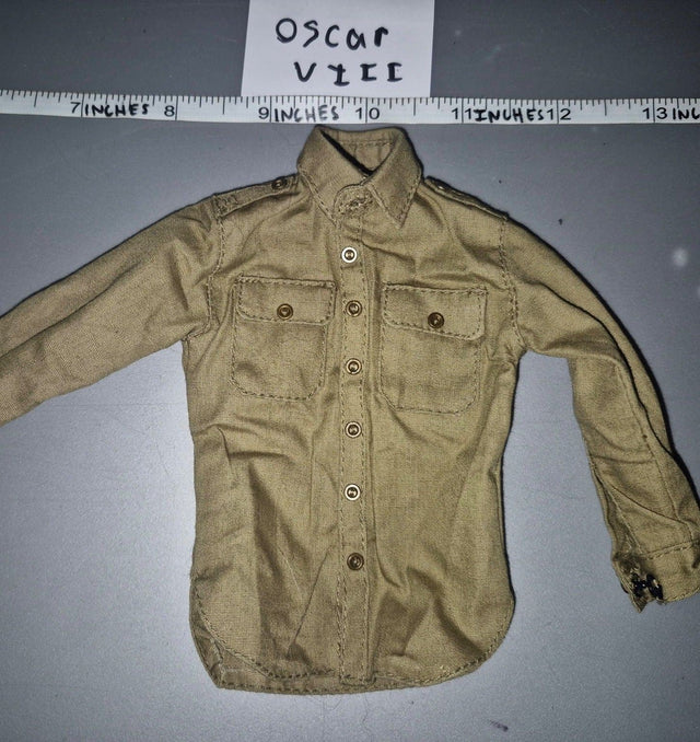 1/6 Scale WWII US Army Khaki Uniform Shirt
