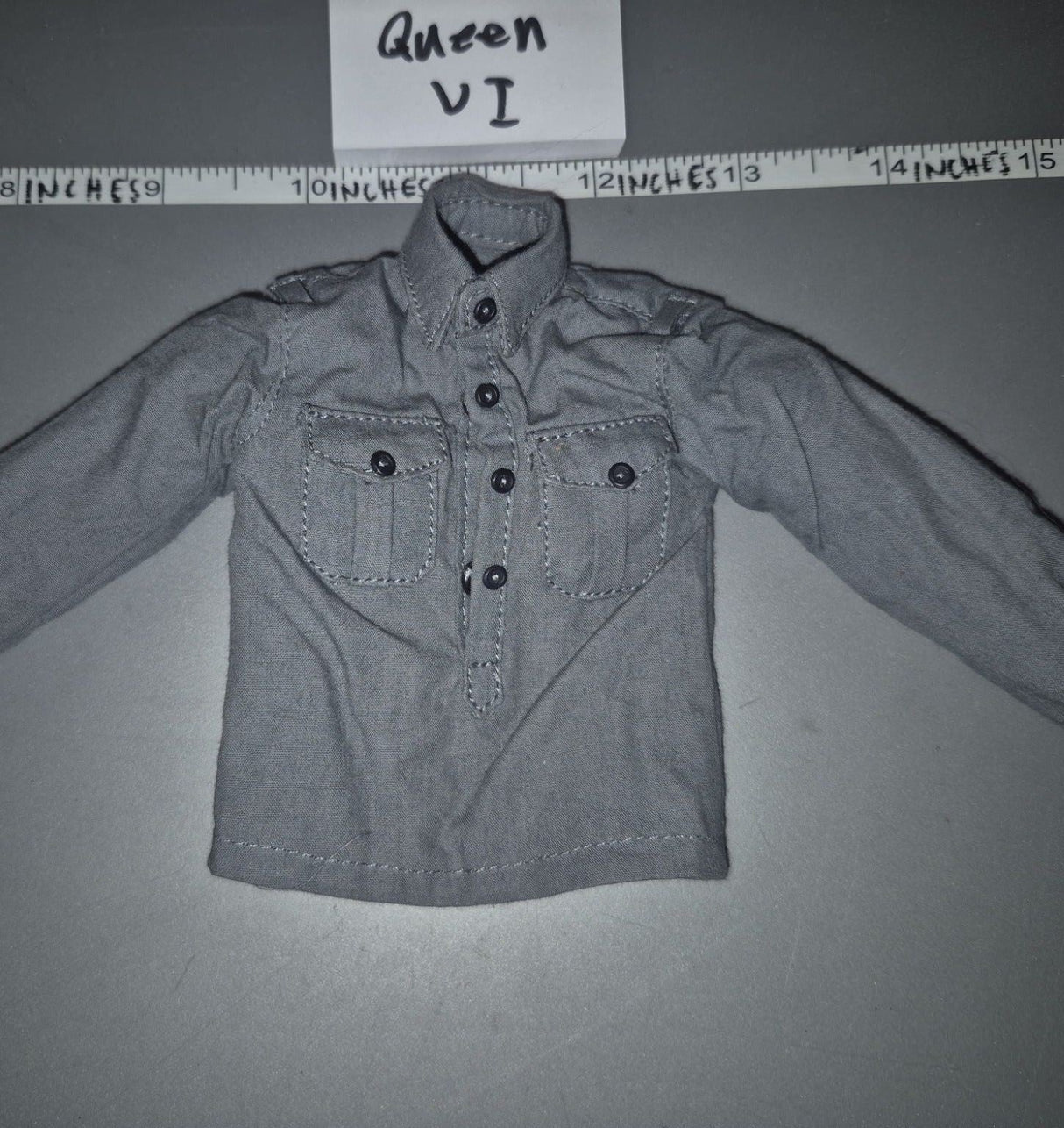 1/6 Scale WWII German Grey Work Shirt - Soldier Story