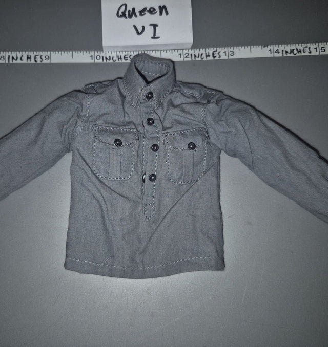 1/6 Scale WWII German Grey Work Shirt - Soldier Story