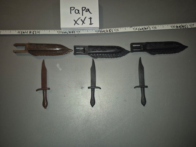 1/6 Scale Western Era Knife Set