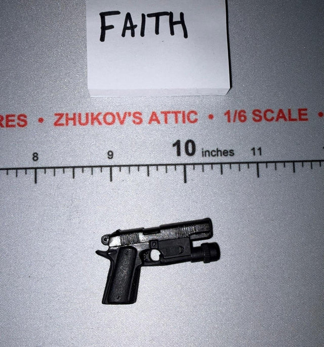 1/6 Scale Modern Era Pistol with Tactical Light - Ultimate Soldier