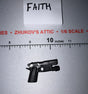 1/6 Scale Modern Era Pistol with Tactical Light - Ultimate Soldier
