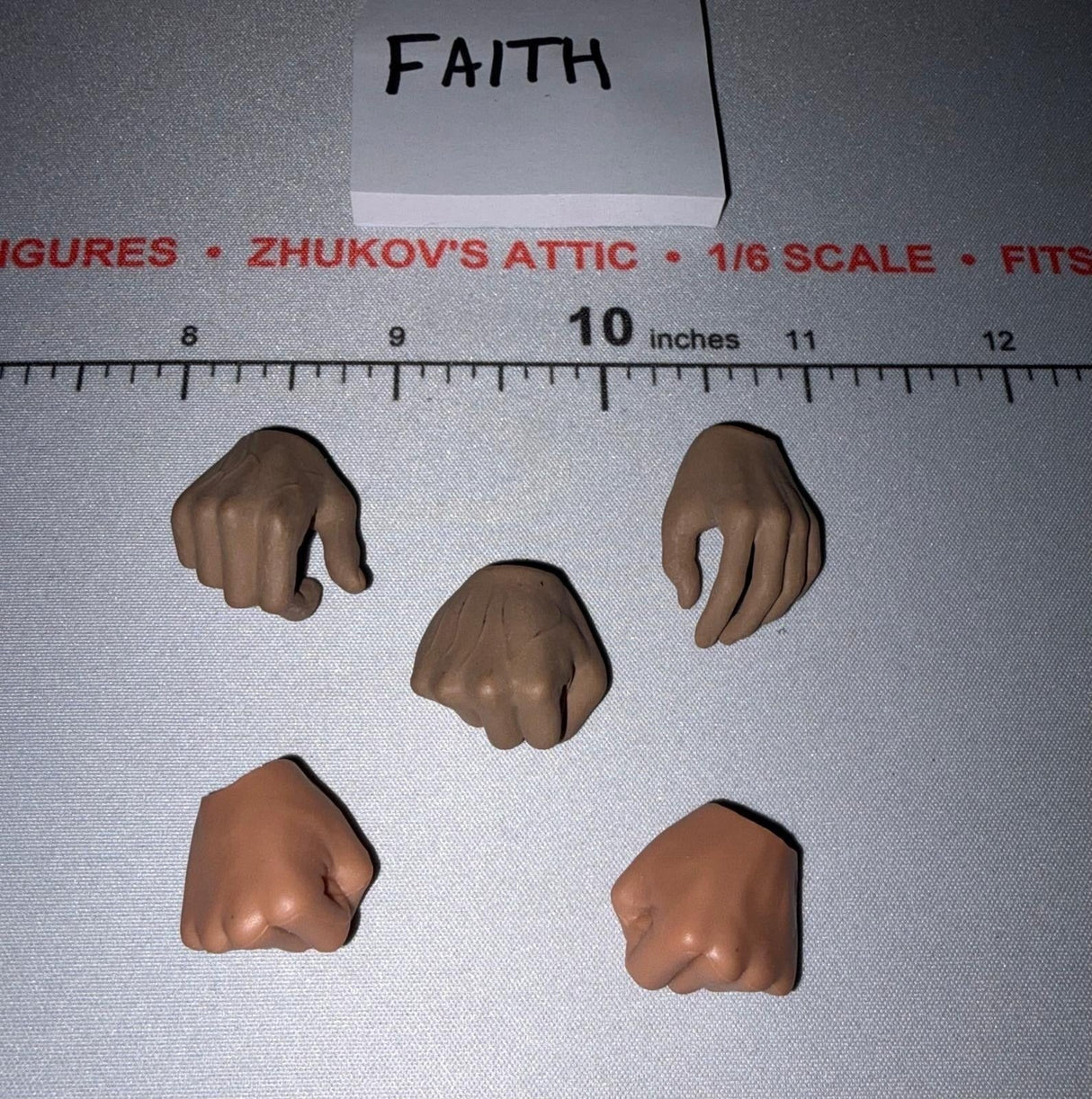 1/6 Scale Nude Figure Male Hand Set