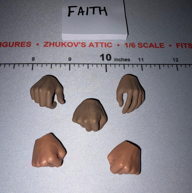 1/6 Scale Nude Figure Male Hand Set