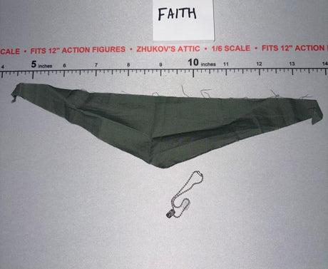 1/6 Scale Vietnam Era US Army Triangular Bandage and Dog Tags