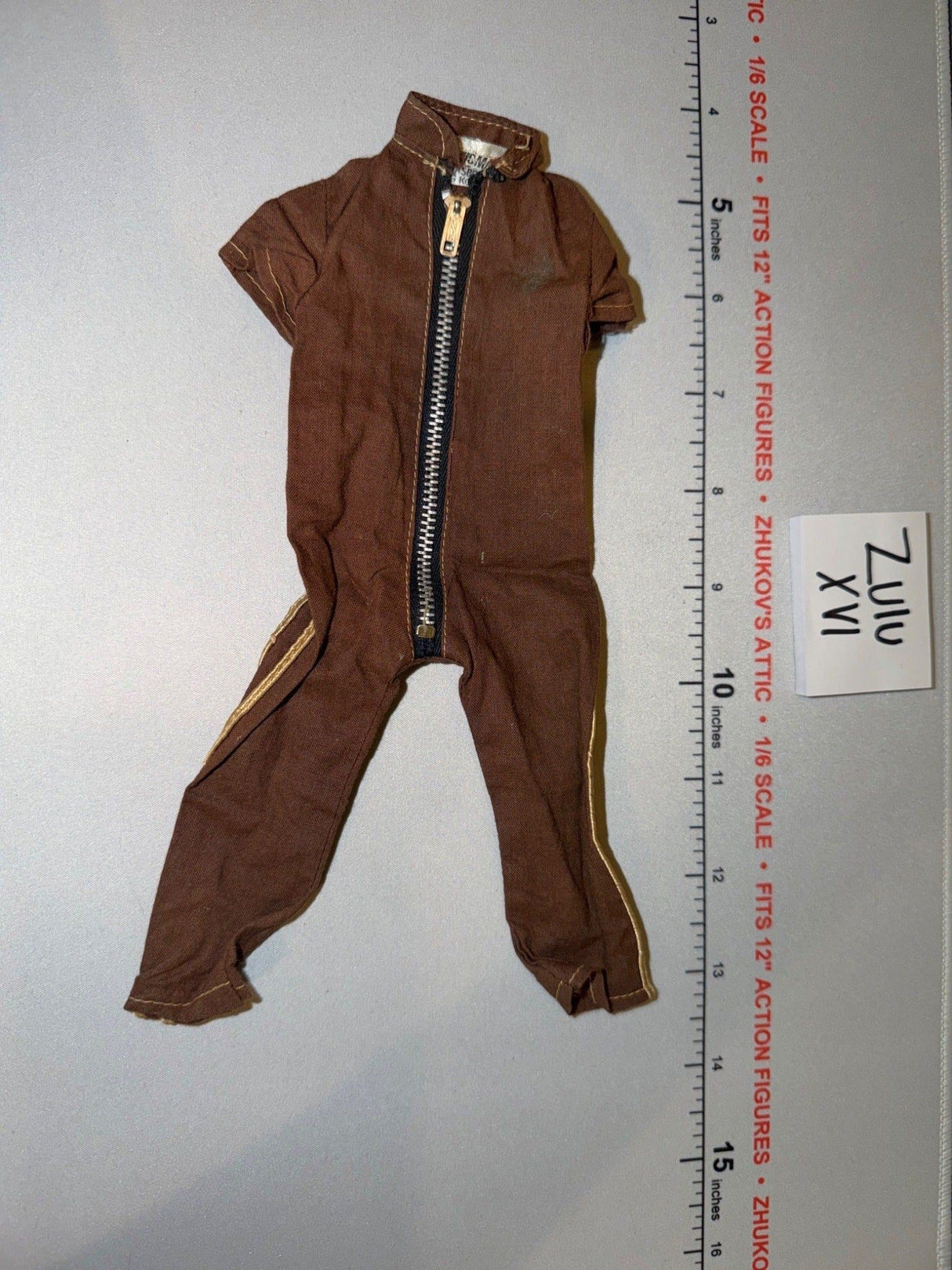 1/6 Scale Modern Era Short Sleeve Jumpsuit with Zipper