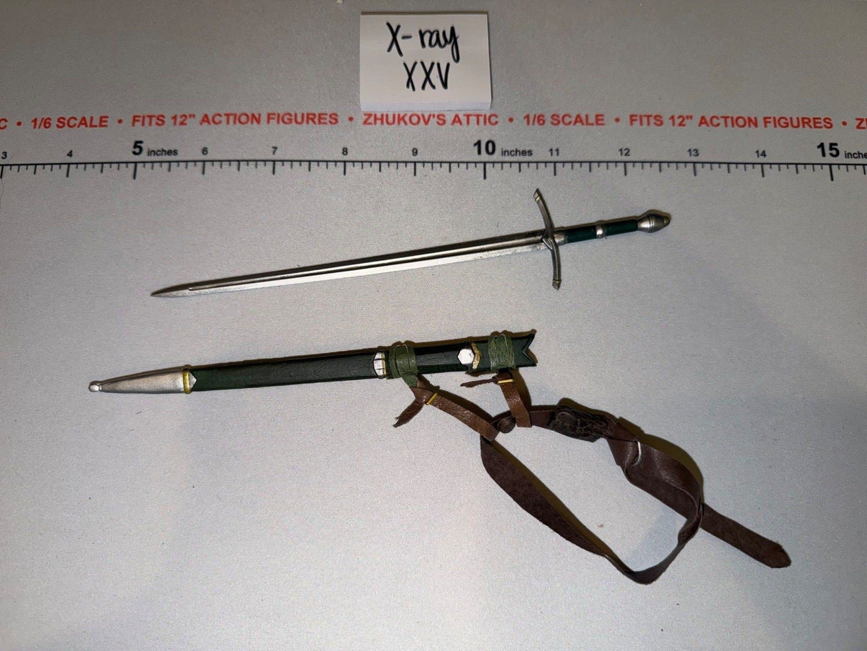 1/6 Scale Fantasy Sword and Scabbard with Back Harness - Sideshow - Lord of the Rings