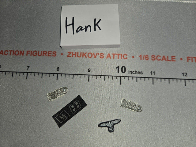 1/6 Scale WWII German Waffen Rank Insignia Set