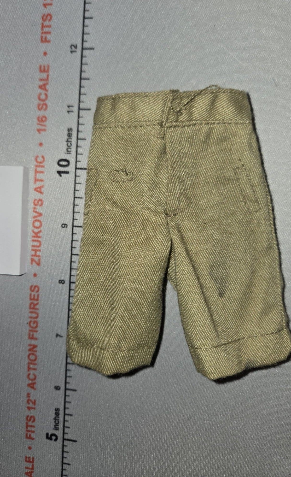 1/6 Scale WWII British Army Khaki Shorts - GI Joe